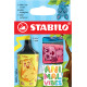 EVIDENZIATORE BOSS MINI ANIMAL VIBES SET 3 COLORI STABILO