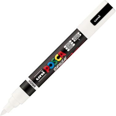 MARCATORE TEMPERA POSCA BRUSH PUNTA PENNELLO 1-4 MM. UNI MITSUBIHI