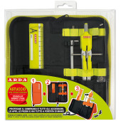 BALAUSTRONE A FRIZIONE CON ASTE SNODATE + PROLUNGA + ADATTATORE + RICAMBI + TEMPERAMINE + RIGHELLO + ASTUCCIO STAND UP KEEP COLO