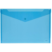 BUSTA PPL BOTTONE 33,5 X 23,5 (A4) ORIZZONTALE TRASPARENTE COLORATA LEBEZ