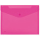 BUSTA PPL BOTTONE 24 X 18,5 (A5) ORIZZONTALE TRASPARENTE SET 5 COLORI FLUO ASSORTITI LEBEZ