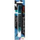 PENNELLO CON INCHIOSTRO DUAL METALLIC ( DOPPIO COLORE ) BRUSH PENTEL