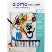 GIOCO CREATIVO GIOTTO ART LAB PAINT BY NUMBERS DOG FILA
