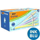 SCATOLA 20 PENNE SFERA CRISTAL FIGURINES (INK BLU) BIC