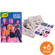 ALBUM DA COLORARE + STICKERS K-POP DEMON HUNTERS CRAYOLA