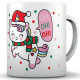 TAZZA MUG IN CERAMICA NATALIZIA BABBO UNICORNO MARPIMAR