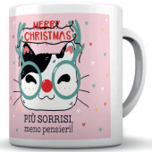 TAZZA MUG IN CERAMICA NATALIZIA GATTO MERRY CHRISTMAS MARPIMAR