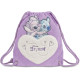SACCA COULISSE MULTIUSO MINI 26X30X1 LILO & STITCH HAPPY FLUFF