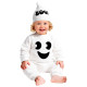 COSTUME BAMBINO FANTASMA CON TUTA, COPRICAPO (98 CM / 1-2 ANNI) WIDMANN