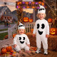 COSTUME BAMBINO FANTASMA CON TUTA, COPRICAPO (98 CM / 1-2 ANNI) WIDMANN
