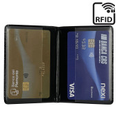 PORTACARD PVC 2 SCOMPARTI PROTEZIONE CLONAZIONE RFID SCUDO SKIN ALPLAST