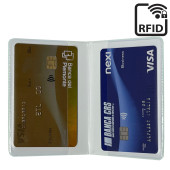 PORTACARD PVC 2 SCOMPARTI PROTEZIONE CLONAZIONE RFID SCUDO SKIN COLOR ALPLAST