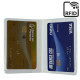 PORTACARD PVC 2 SCOMPARTI PROTEZIONE CLONAZIONE RFID SCUDO SKIN COLOR ALPLAST