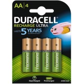 PILA RICARICABILE STILO HR6 2400MAH BL.4 PZ. DURACELL