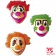 MASCHERA CLOWN CON CAPELLI IN PLASTICA WIDMANN