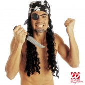 PARRUCCA PIRATA CON BANDANA E BENDA PER OCCHIO WIDMANN