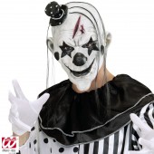 MASCHERA MEZZO VISO KILLER CLOWN CON CAPELLI WIDMANN