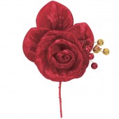 ROSA CON 3 RACCHETTE ROSSA 170 MM