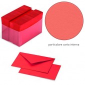 BIGLIETTO + BUSTA SCARLATTO GR.200 CONF.100 FAVINI