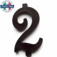 CANDELA NERA cm.7 CON BASE MAGIC-PARTY