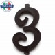 CANDELA NERA cm.7 CON BASE MAGIC-PARTY