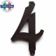 CANDELA NERA cm.7 CON BASE MAGIC-PARTY