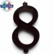 CANDELA NERA cm.7 CON BASE MAGIC-PARTY