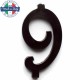 CANDELA NERA cm.7 CON BASE MAGIC-PARTY