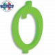 CANDELA VERDE FLUO cm.7 CON BASE MAGIC-PARTY