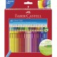 PASTELLI ACQUERELLABILI TRIANGOLARI COLOUR GRIP FABER-CASTELL