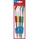 PENNELLI TONDI-PIATTI IMPUGNATURA ERGONOMICA SOFT SET 4 PZ. (MISURE: 2, 6, 10 E 12) FABER-CASTELL