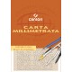 CARTA MILLIMETRATA A4 gr.80 BLOCCO 10 ff. CANSON