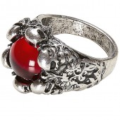 ANELLO TESCHI CON GEMMA ROSSA WIDMANN
