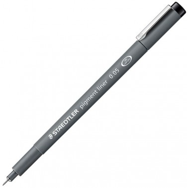 PENNA AD INCHIOSTRO PIGMENTATO PIGMENT LINER NERO STAEDTLER