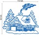 FUSTELLA SOTTILE PER MACCHINA FUSTELLATRICE FIOCCO NEVE WILER