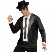 MAGLIETTA BLUES MAN STAMPATA IN SUBLIMAZIONE FOTOREALISTICA M/L WIDMANN