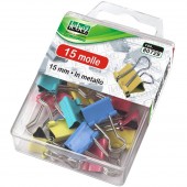 MOLLA FERMACARTE DOUBLE CLIPS COLORATE LEBEZ