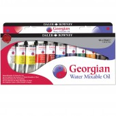 COLORI A OLIO SUPERFINI GEORGIAN WATER MIXABLE 37 ml. CONFEZIONE 10 COLORI DALER-ROWNEY
