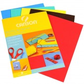 CARTA MOUSSE COLORATA 20X29 2 MM. CONF. 5 COLORI ASSORTITI CANSON