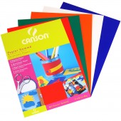 CARTA GOMMATA COLORATA 21X29,7 CONF. 5 COLORI ASSORTITI CANSON