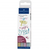 PENNARELLO CALLIGRAFICO PITT ARTIST PEN CONF. 4 PZ. FABER-CASTELL