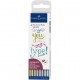 PENNARELLO CALLIGRAFICO PITT ARTIST PEN CONF. 4 PZ. FABER-CASTELL