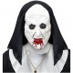 MASCHERA MEZZO VISO SUORA HORROR CON COPRICAPO WIDMANN