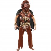 COSTUME SACERDOTE VOODOO CON MAGLIETTA, PANTALONI, FASCIA PER TESTA, MANTELLO WIDMANN