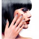UNGHIE INSANGUINATE ARGENTO METALLIZZATO SET DA 12 WIDMANN