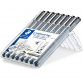 PIGMENT LINER NERO BOX 8 PZ. STAEDTLER