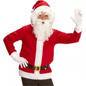 FELPA CON CAPPUCCIO E CINTURA BABBO NATALE ( TAGLIA M/L ) WIDMANN