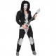 COSTUME HEAVY METAL ROCK STAR CON TUTA, MANTELLO WIDMANN