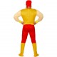 COSTUME WRESTLING CHAMP CON MAGLIA MUSCOLI, PANTALONI, CINTURA, COPRISTIVALI, BANDANA WIDMANN