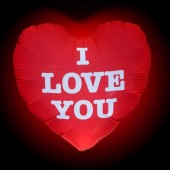 PALLONCINO LUMINOSO CON LED I LOVE YOU CM.62 WAKADABALOON